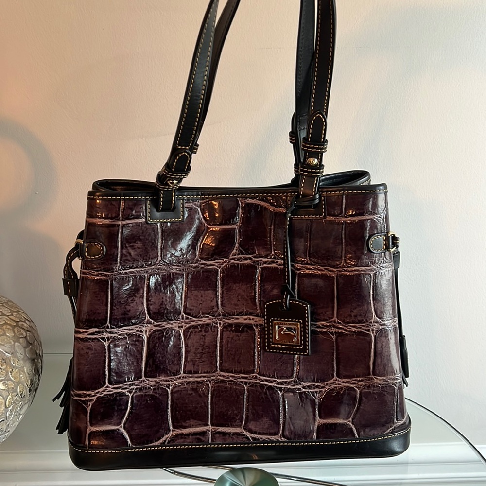 Authentic Dooney & Bourke CROC Tote Bag (Rare find)